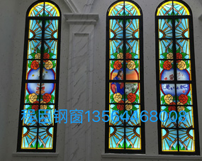 复古彩绘玻璃